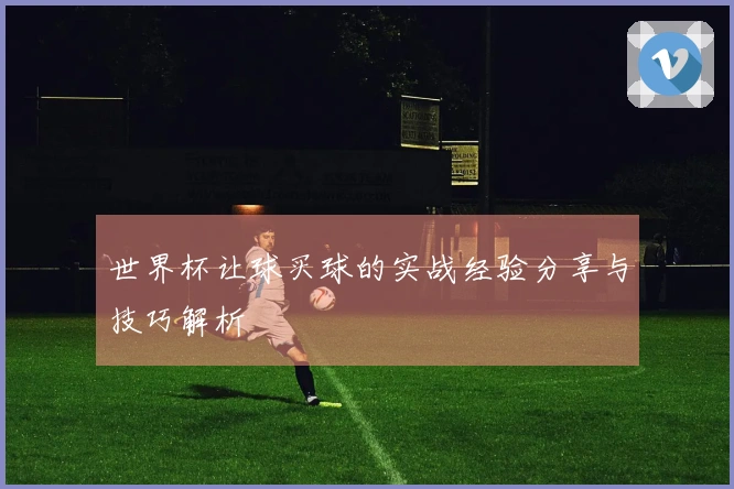 世界杯让球买球的实战经验分享与技巧解析